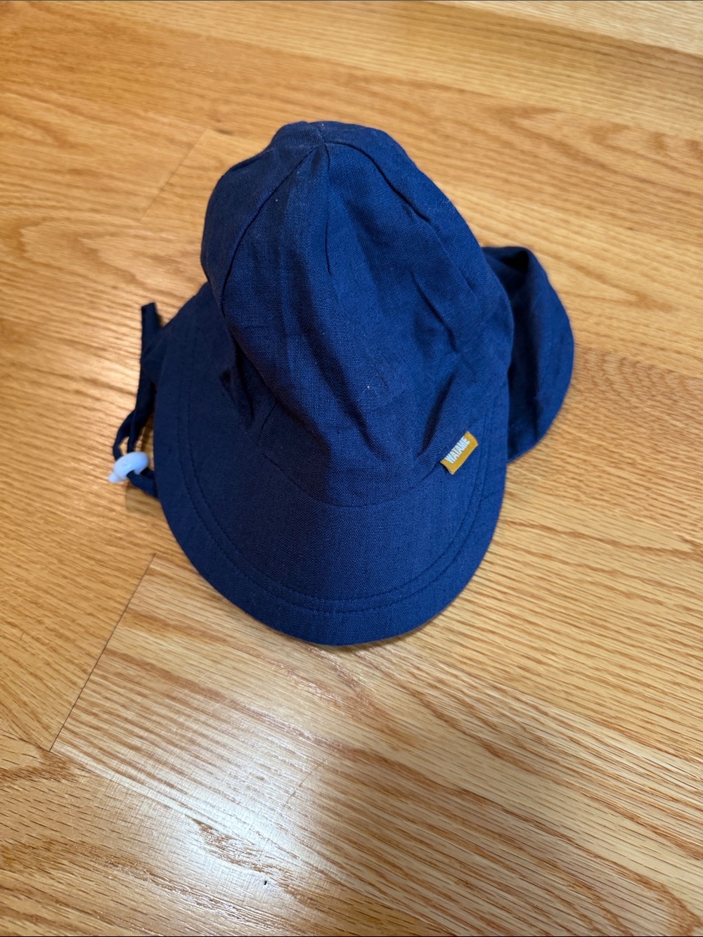 Kids Navy Sun Hat with Neck Flap - Unbranded